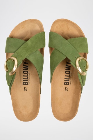 Mules de couro Rosso Verde