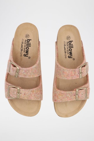 Mules Salmão mesclado