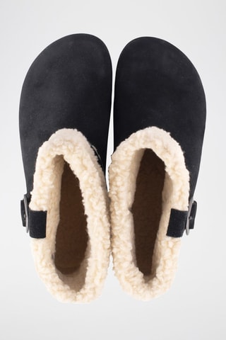 Botins forradas em nobuck - Preto e creme