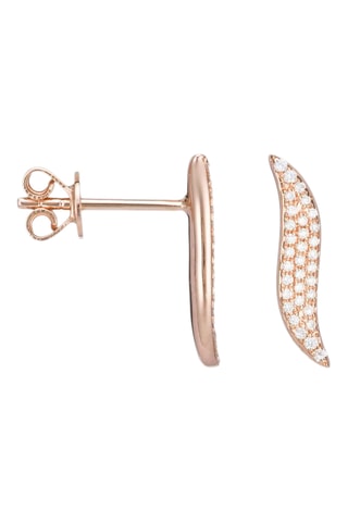 Oorbellen Sweet Wave Roségoud en Diamanten