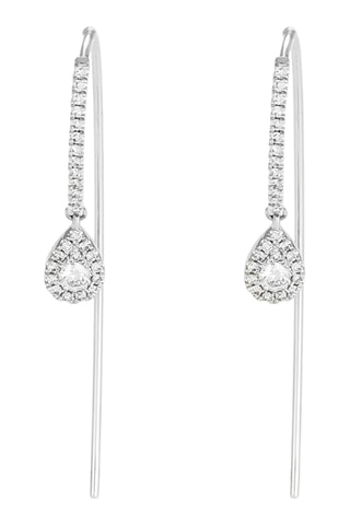 Oorbellen Ligée Witgoud en Diamanten