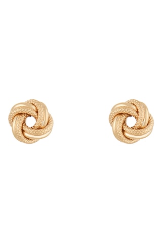 Oorbellen Noeud torsadé Geelgoud