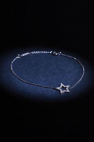 Oorbellen Perfect Star - Witgoud en Diamanten