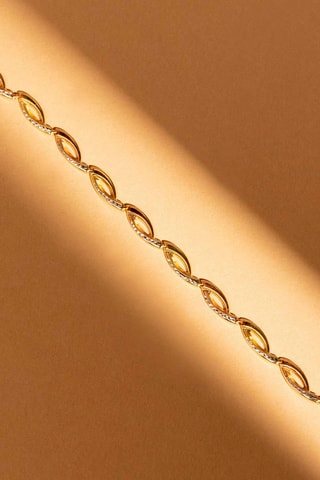 Armband Donatella Geelgoud, Witgoud en Roségoud