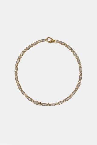 Armaband Rivière Anais - Geelgoud en Diamanten