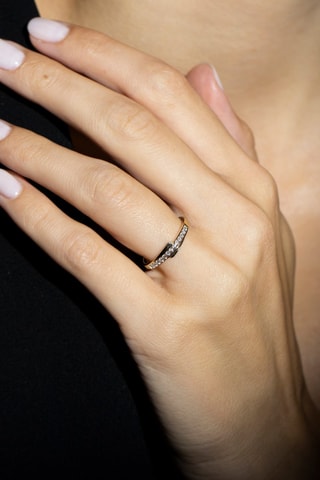 Ring Camino - Geelgoud en Diamanten