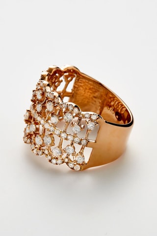  Ring Stockholm Geelgoud en Diamanten 