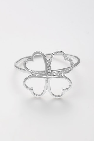 Ring Hermione  Witgoud en Diamanten