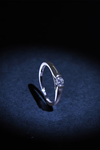 Verlovingsring Divin - Witgoud en Diamant