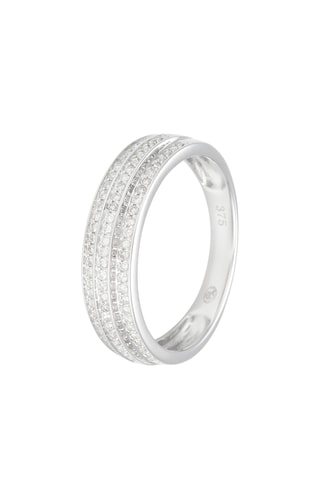 Ring Athéna 
Witgoud en Diamanten