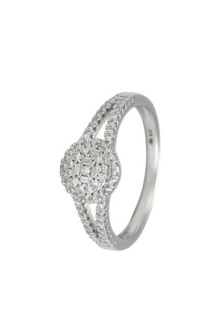 Ring  Witgoud en Diamanten