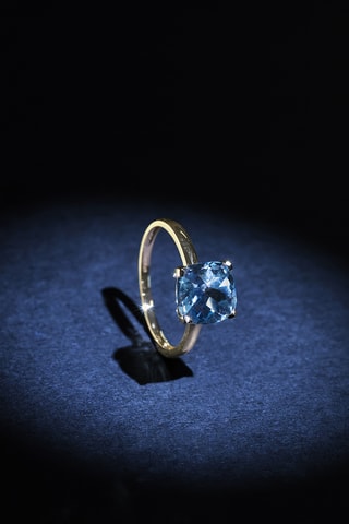 Ring Topaze Unique - Geelgoud en Topaas