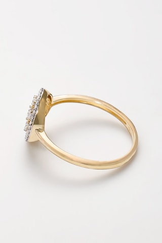 Ring Joeline Geelgoud, Diamanten en Saffieren