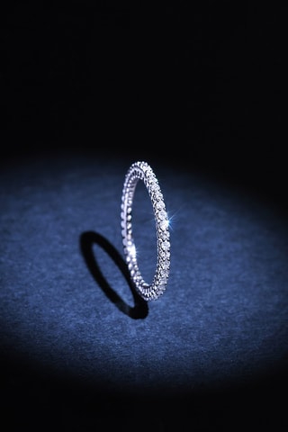 Trouwring Tour Complet Forever Witgoud en Diamanten