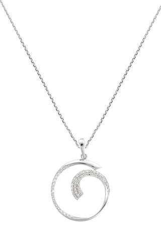 Hanger Ouroboros Witgoud en Diamanten 0,25 Karaat