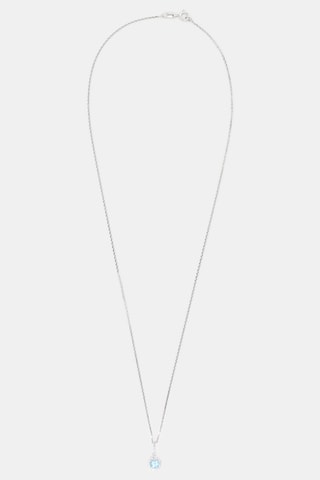 Hanger Popi Topaas 4mm - Witgoud, Diamanten en Topaas