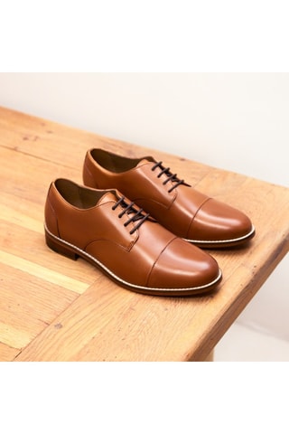 Derbys en cuir Capucine  - Camel