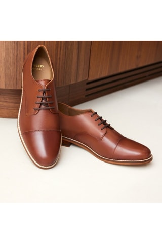 Derbys en cuir Capucine  - Marron