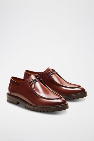 Derbys en cuir Gaby  - Marron