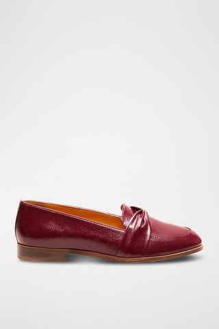 Mocassins en cuir verni Camélia  - Bordeaux