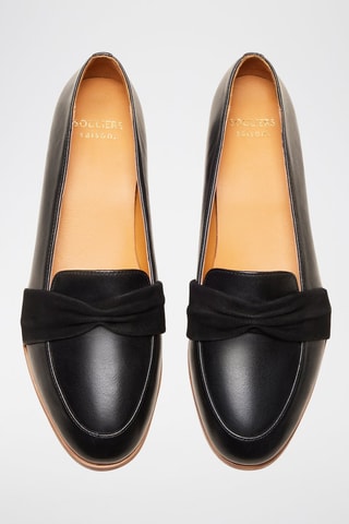 Mocassins en cuir Camélia  - Noir