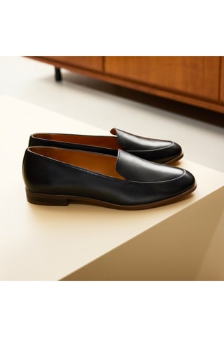 Mocassins en cuir Margaux  - Noir