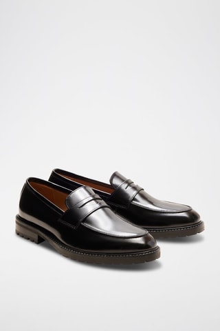 Mocassins en cuir Avril  - Noir