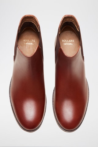 Bottines Chelsea en cuir Chloé  - Marron