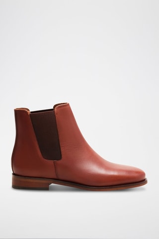 Bottines Chelsea en cuir Zoé  - Marron