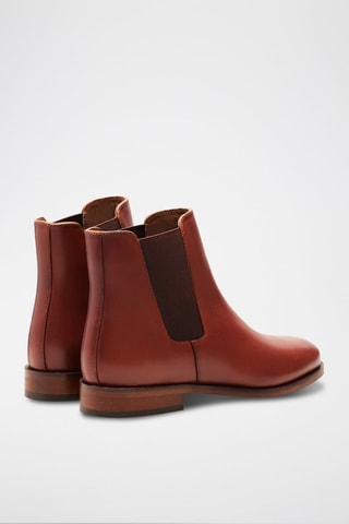 Bottines Chelsea en cuir Zoé  - Marron