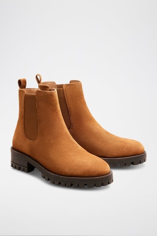 Bottines Chelsea en nubuck Maia  - Camel
