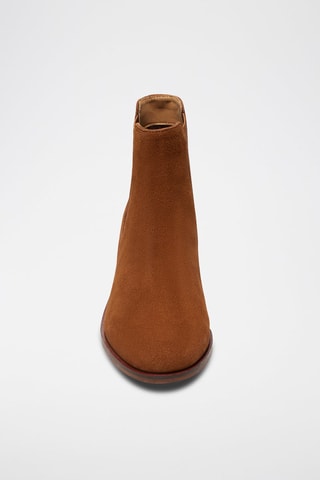 Bottines Chelsea en nubuck et cuir Clara - Camel - Leonarr x Swan