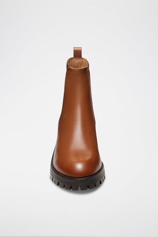 Bottines Chelsea en cuir Estelle - Camel - Leonarr x Swan