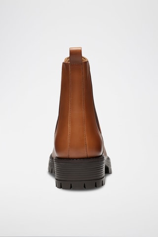 Bottines Chelsea en cuir Estelle - Camel - Leonarr x Swan