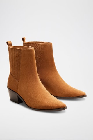 Bottines en nubuck Lucile  - Camel