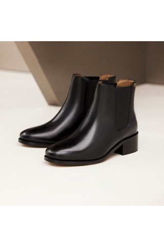 Bottines Chelsea en cuir Chloé  - Noir