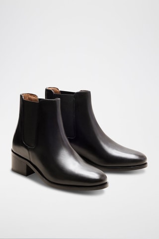Bottines Chelsea en cuir Chloé  - Noir