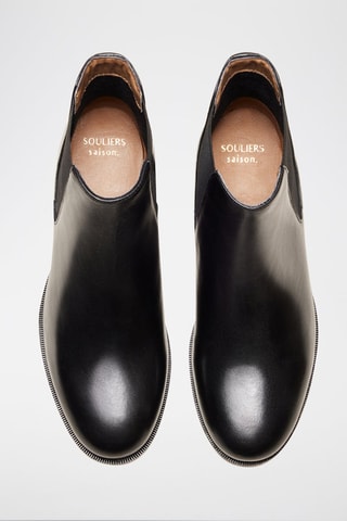 Bottines Chelsea en cuir Chloé  - Noir