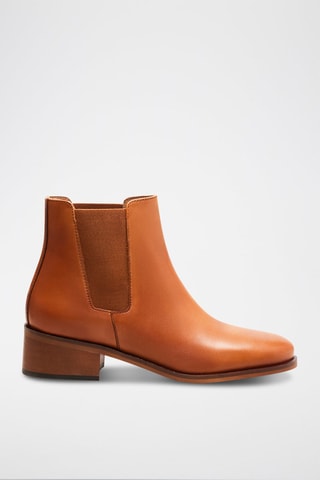 Bottines Chelsea en cuir Chloé  - Camel