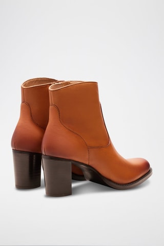 Bottines en cuir Ava  - Camel