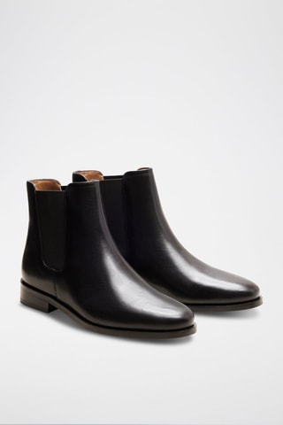 Bottines Chelsea en cuir Zoé  - Noir