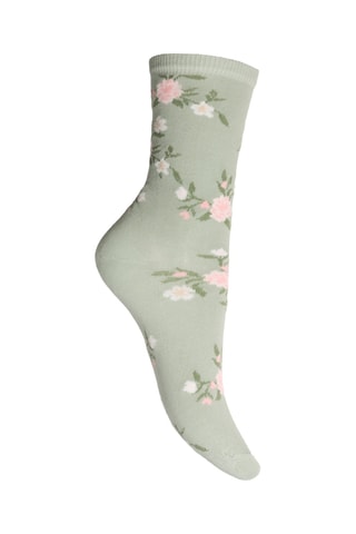 3 paires de chaussettes - Vert foncé et blanc