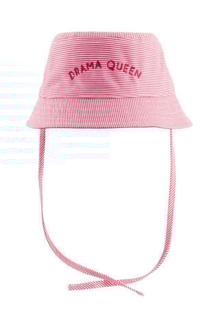 Dubbelzijdig Bobhoedje Drama Queen - Roze