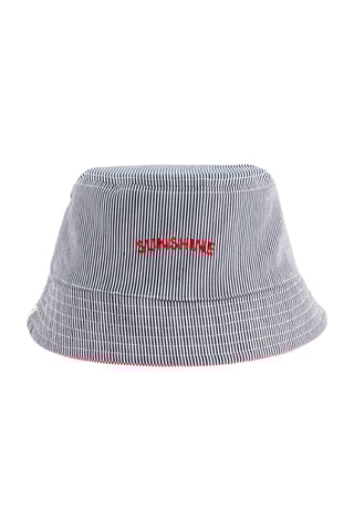 Dubbelzijdig Bobhoedje Sunshine - Donkerblauw