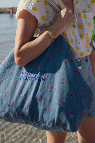 Shopper Lobster Forever - Lichtblauw