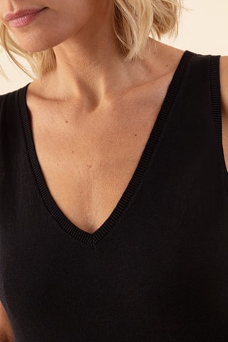 Débardeur en soie Reve - Noir