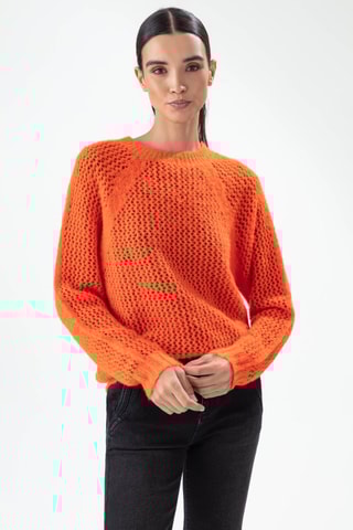 Pull en alpaga - Orange