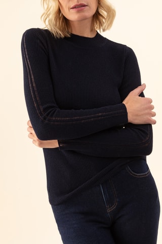 Pull en laine Koss - Bleu marine