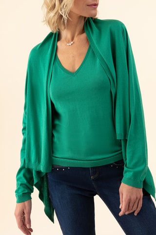 Gilet en soie Charmant - Vert