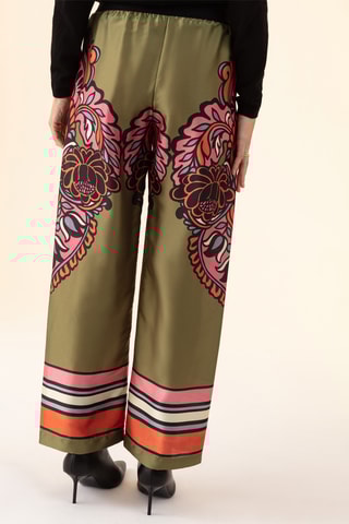Pantalon palazzo Ana - Vert